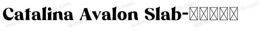 Catalina Avalon Slab字体转换